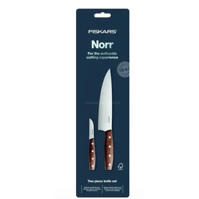 Набір ножів Fiskars NORR 2 шт Коричневий (1016471)