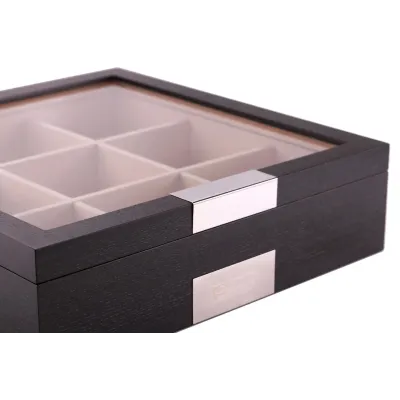 Скринька для краваток Salvadore 335x335x90 мм Чорний (Tie/6070/9.OAK.BL)