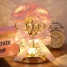 Настольная лампа LED светильник Lesko Rose Crystal YW-HP-MGMFP Розовый (14478-96606)