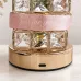 Настольная лампа LED светильник Lesko Rose Crystal YW-HP-MGMFP Розовый (14478-96606)