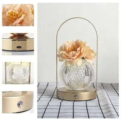 Настільна лампа LED нічник Lesko Rose Crystal KNXSTD01 Peach (14480-96603) Настільна лампа LED нічник Lesko Rose Crystal KNXSTD01 Peach (14480-96603)