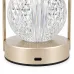 Настільна лампа LED світильник нічник Lesko Tulips Crystal ZBTSYJX0417 Рожевий (14481-96613)