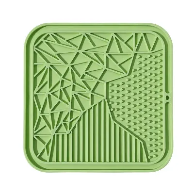 Лизательный коврик антистресс для собак и кошек Taotaopets TT069909 20x20 см Зеленый (14238-96467)