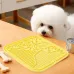Лизальний килимок антистрес для собак та котів Taotaopets TT069909 20x20 см Жовтий (14238-96577)