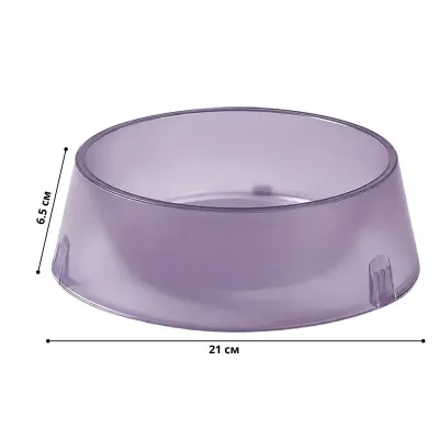 Миска для собак та котів Taotaopets 07A6601 21 см 980 мл Фіолетовий (14235-96583)