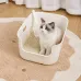 Туалет для кішок з лопаткою Taotaopets 228812 57х36х22 см Білий (14237-97089)