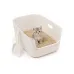 Туалет для кішок з лопаткою Taotaopets 228812 57х36х22 см Білий (14237-97089)