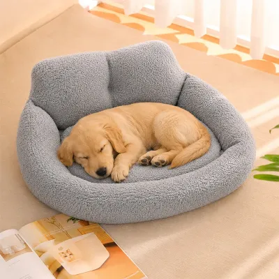Лежак-пуфик для котов и собак Taotaopets TT-515511 50х45х25 см Серый (14239-97048)