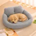 Лежак-пуфик для котов и собак Taotaopets TT-515511 50х45х25 см Серый (14239-97048)
