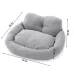 Лежак-пуфик для котов и собак Taotaopets TT-515511 50х45х25 см Серый (14239-97048)