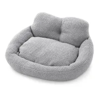 Лежак-пуфик для котов и собак Taotaopets TT-515511 50х45х25 см Серый (14239-97048)