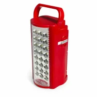 Аккумуляторный LED-фонарь ALMINA 24 LED USB Красный (M1158)