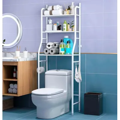 Стойка органайзер на унитаз TV One Toilet Rack NF-00006432 50х26х160 см Белый (hub_n59o5w) Стойка органайзер на унитаз TV One Toilet Rack NF-00006432 50х26х160 см Белый (hub_n59o5w)