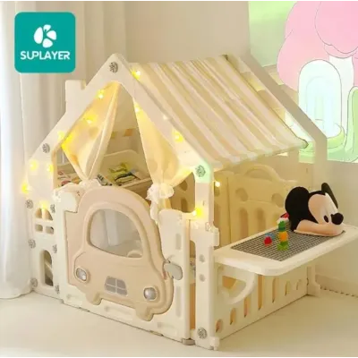 Будиночок ігровий дитячий Urbankit SUPLAYER 145x82x118 см Бежевий (SUP-14582)
