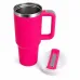 Термокухоль з трубочкою No Brand Tumbler 900 мл Фуксія (M1189)