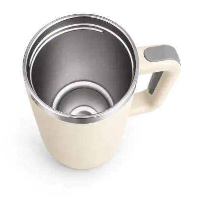 Термокружка с трубочкой No Brand Tumbler 900 мл Кремовый (M1190)