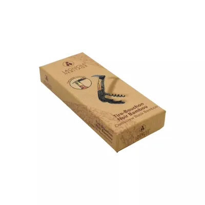 Ніж сомельє Laguiole Herit Corkscrew Bamboo Black 12 см Коричнево-чорний (40271024)