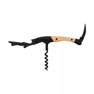 Ніж сомельє Laguiole Herit Corkscrew Bamboo Black 12 см Коричнево-чорний (40271024)