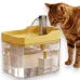 Поїлка-фонтан для котів та собак No Brand USB 1.5 л Жовтий (PetsWater-1.5/YL)