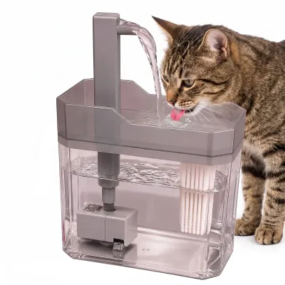 Поилка-фонтан для котов и собак No Brand USB 1.5 л Серый (PetsWater-1.5/GR)