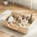 Туалет для кішок з лопаткою Taotaopets TT-222225 42x30x12 см Білий (14587-97575)
