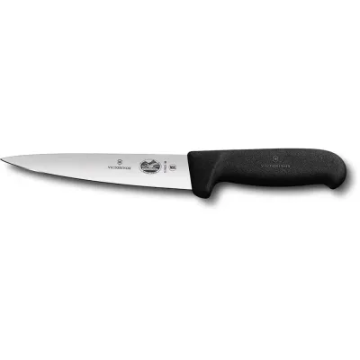 Універсальний ніж для м'яса Victorinox Fibrox 18 см Чорний (5.5603.18)