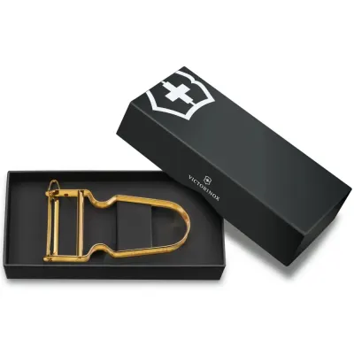 Овочечистка Victorinox Rex Golden 24К 11x6.5x1.2 см Золотистий (6.0900.88) Овочечистка Victorinox Rex Golden 24К 11x6.5x1.2 см Золотистий (6.0900.88)
