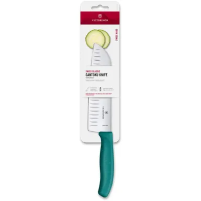 Ніж сантоку Victorinox Swiss Classic 17 см Зелений (6.8524.17C1B)