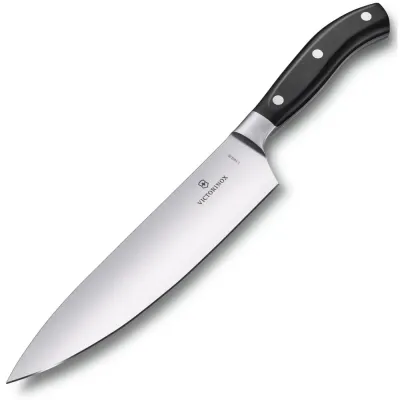 Ніж шеф-кухаря Victorinox Grand Maitre 22 см Чорний (7.7403.22G)
