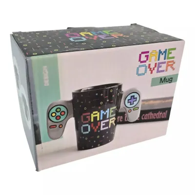 Чашка No Brand Game Over 400 мл Чорний (DN36734)