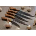 Набор кухонных ножей Gorillas BBQ Лисий хвост #1 5 шт Коричневый (KN-00002)