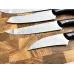 Набор кухонных ножей Gorillas BBQ Лисий хвост #1 5 шт Черный (KN-00004)