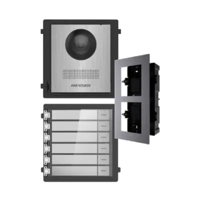 Комплект модулей Hikvision DS-KD8003-IME1NS + DS-KD-ACF2/Plastic + DS-KD-KK/S Серый (15010) Комплект модулей Hikvision DS-KD8003-IME1NS + DS-KD-ACF2/Plastic + DS-KD-KK/S Серый (15010)
