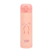 Термос YES Barbie Shiny 420 мл Рожевий (709038)