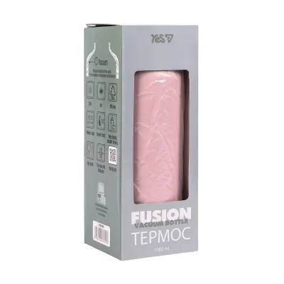 Термос YES Fusion.Powdery 1000 мл Рожевий (708980)