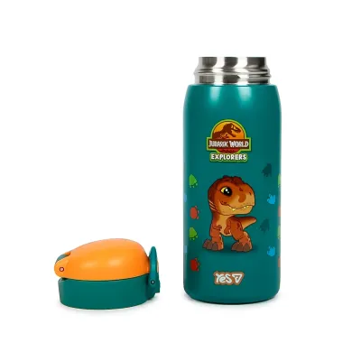 Термос YES Jurassic World Explorer 420 мл Зеленый (708976) Термос YES Jurassic World Explorer 420 мл Зеленый (708976)