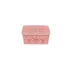 Корзина для хранения с крышкой Kornel 25 х 20 х 10 см Розовый (6abb8e0dab636c82e10f0bbd)