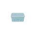 Корзина для хранения с крышкой Kornel 25 х 20 х 10 см Голубой (6abb8e0dab636c82e10f0bbf)