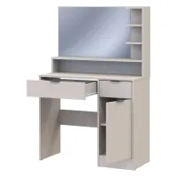 Туалетний столик з дзеркалом Doros Естель 90х38х135 см Кашемір (DRS-011473)